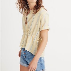 Madewell Drawstring-Waist in Atlantic Stripe